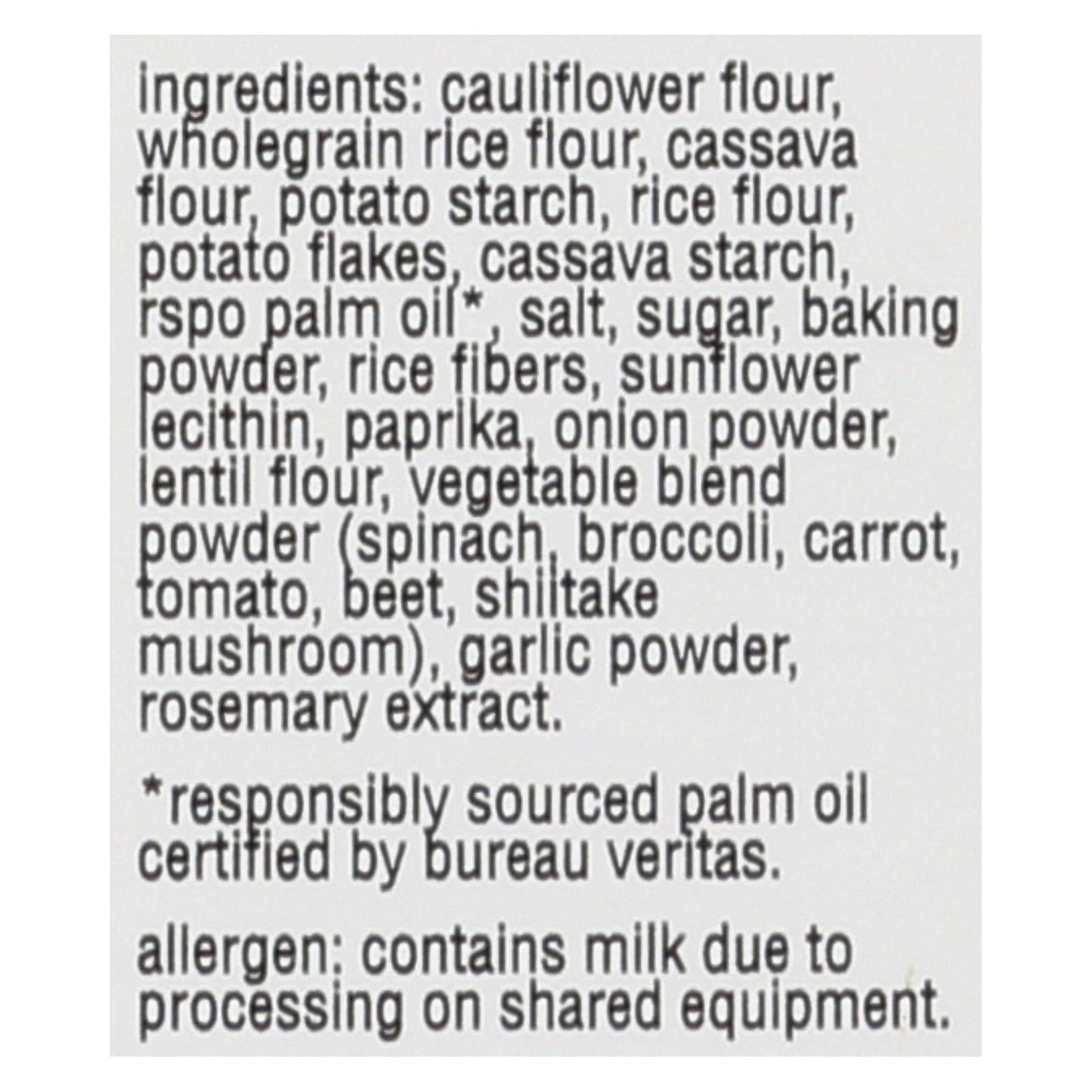 From The Ground Up Cauliflower Crackers Original, Pack of 6 - 4 Oz.