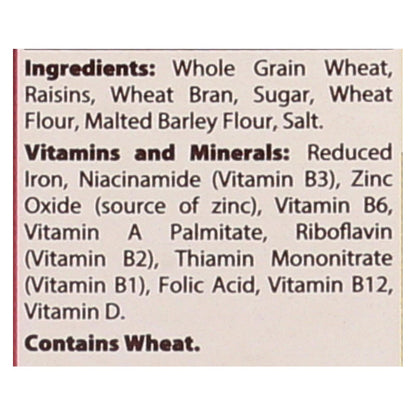 Mom's Best Raisin Bran Cereal, 22 Oz. (Pack of 10)