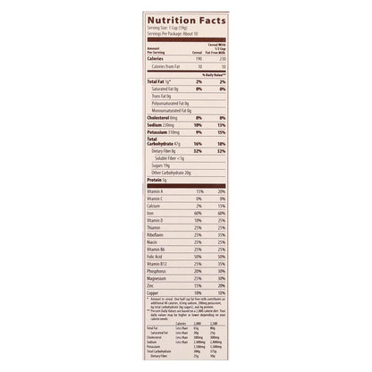 Mom's Best Raisin Bran Cereal, 22 Oz. (Pack of 10)