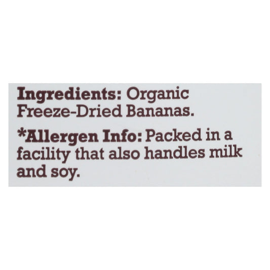 Natierra Organic Freeze-Dried Raw Banana, 2.5 Oz (Pack of 12)