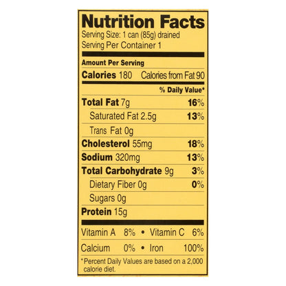 Reese Oysters Smoked Large - 3.7 oz, Case of 10