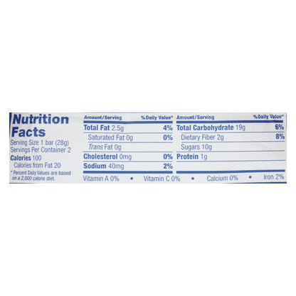 Nature's Bakery Blueberry Fig Bars, Stone Ground Whole Wheat, 2 oz, Pack of 12