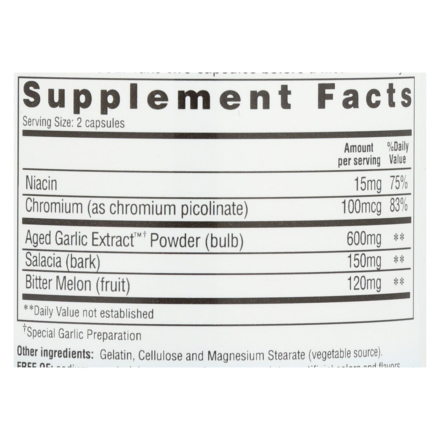 Kyolic Aged Garlic Extract Blood Sugar Balance Capsules (100 Capsules)