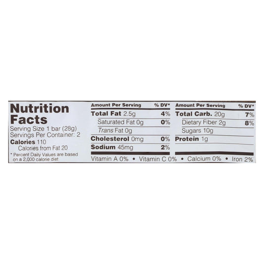 Nature's Bakery Stone Ground Whole Wheat Raspberry Fig Bar - 2 Oz - Case Of 12