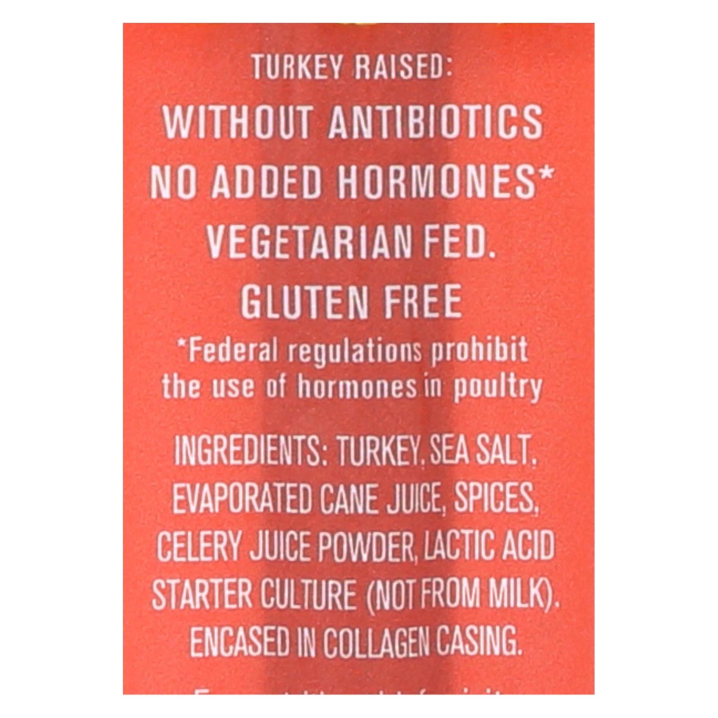 Vermont Smoke and Cure RealSticks Turkey Pepperoni, Lean Protein Snack, Case of 24, 1 oz