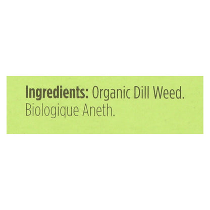 Spicely Organics Organic Dill Weed Seasoning, 6-pack, 0.1 Oz. Each