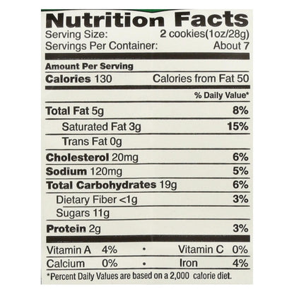 Tate's Bake Shop Oatmeal Raisin Cookies, 7 Oz, Pack of 12