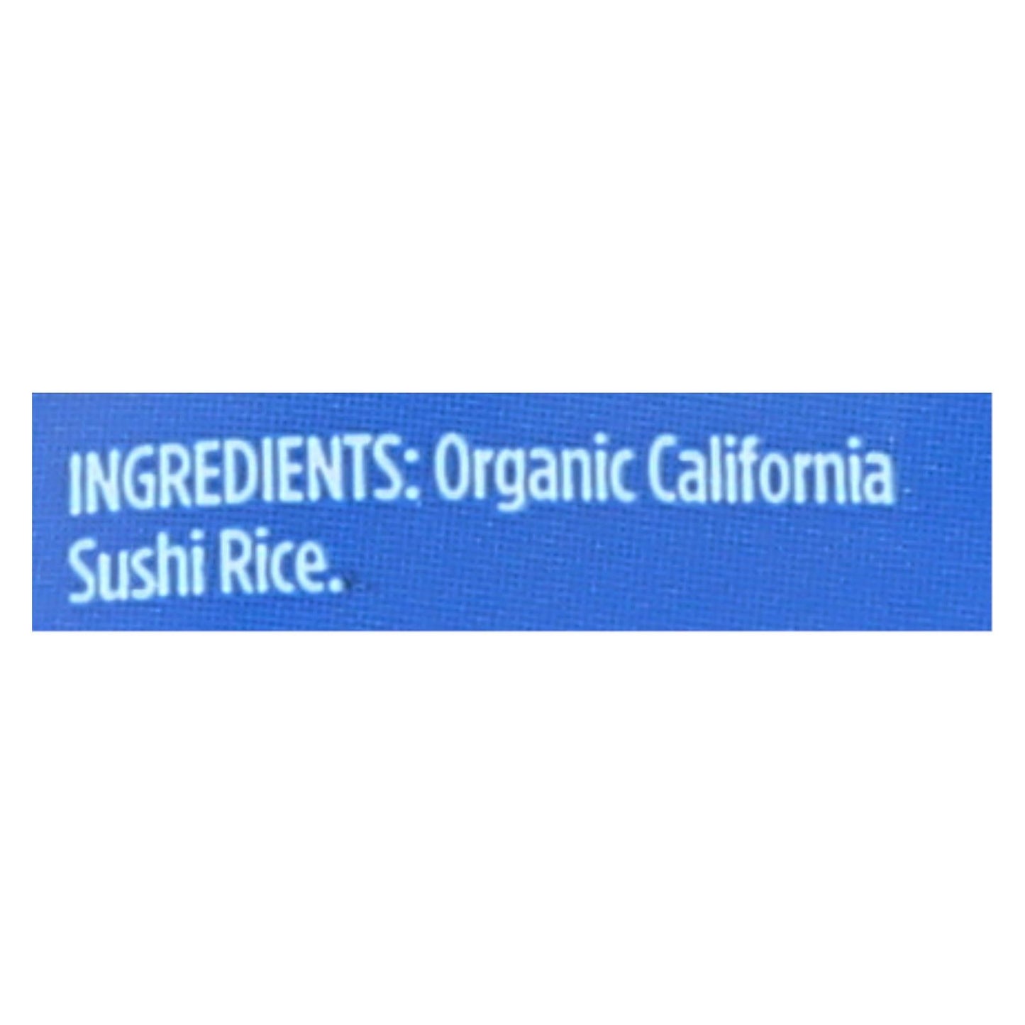 Lundberg Family Farms Organic Sushi White Rice, Pack of 6 - 2 Lbs.