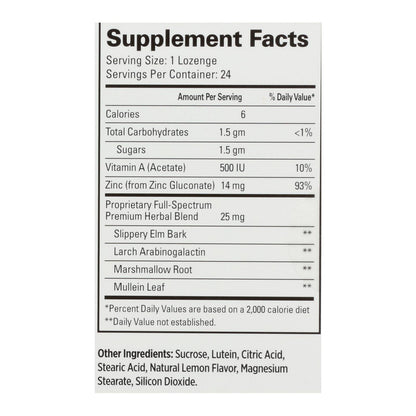 Quantum Therazinc Cold Season Plus Lozenges, Lemon, 14 Mg, 24 Ct