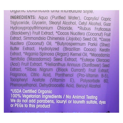 Giovanni 2chic Ultra Repair Blackberry & Coconut Milk Conditioner, 8.5 oz