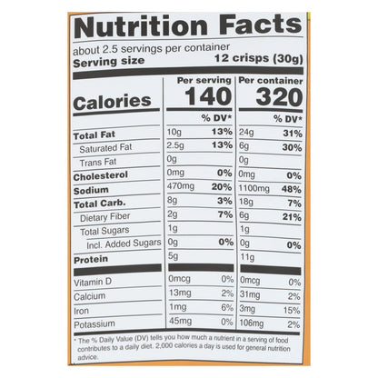 Hippie Snacks Avocado Crisps Sea Salt - 2.5 Oz. (Pack of 8)