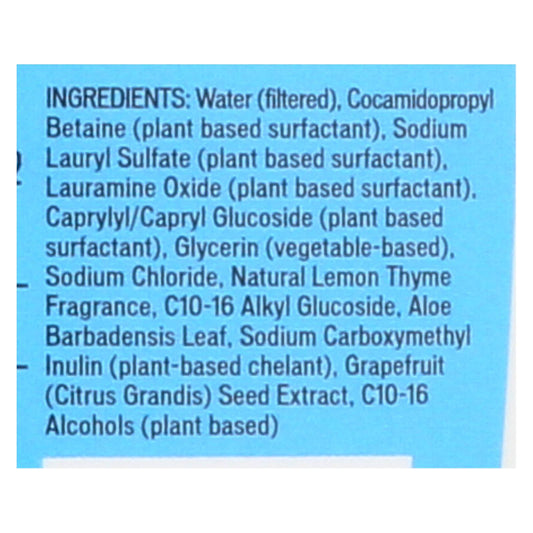 Biokleen Lemon Thyme Natural Dish Liquid, 25 Oz, Pack of 6