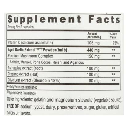 Kyolic Aged Garlic Extract, Immune Formula 103, 200 Capsules.