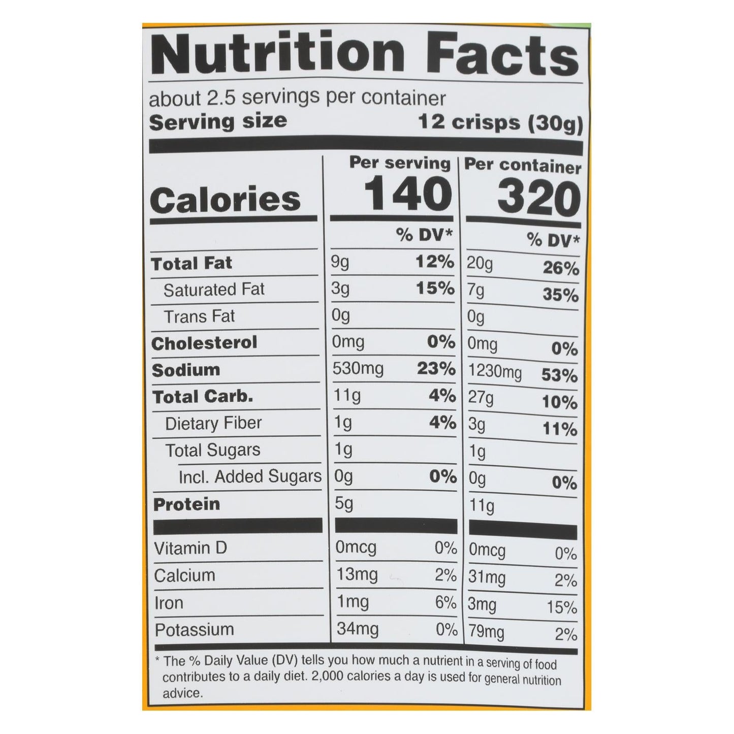 Hippie Snacks Original Cauliflower Crisps, Pack of 8 (2.5 oz)