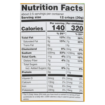 Hippie Snacks Original Cauliflower Crisps, Pack of 8 (2.5 oz)