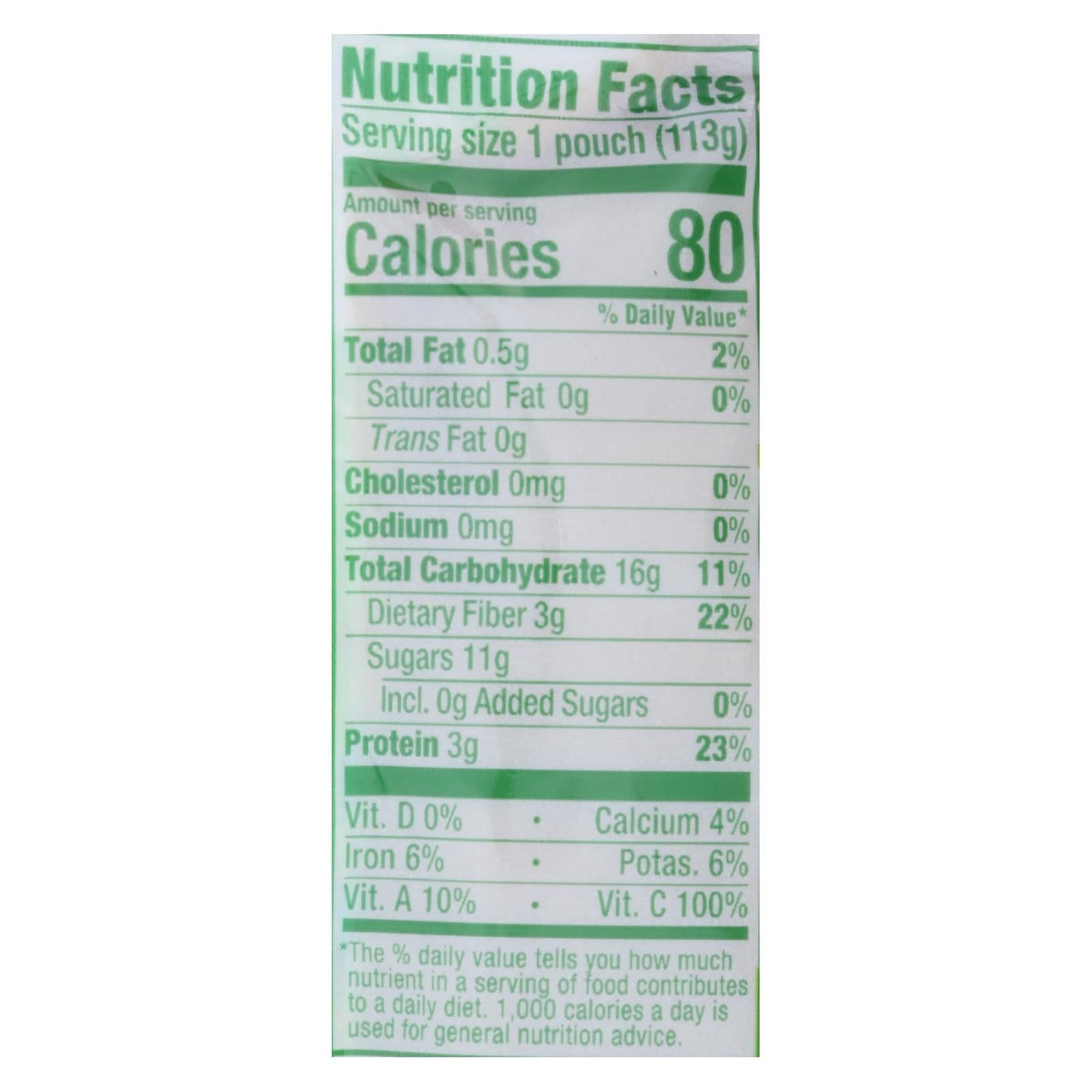 Happy Tot Organic Fiber & Protein Toddler Food, Stage 4 - Pear, Kiwi, & Kale - 4 Oz. (16-Pack)