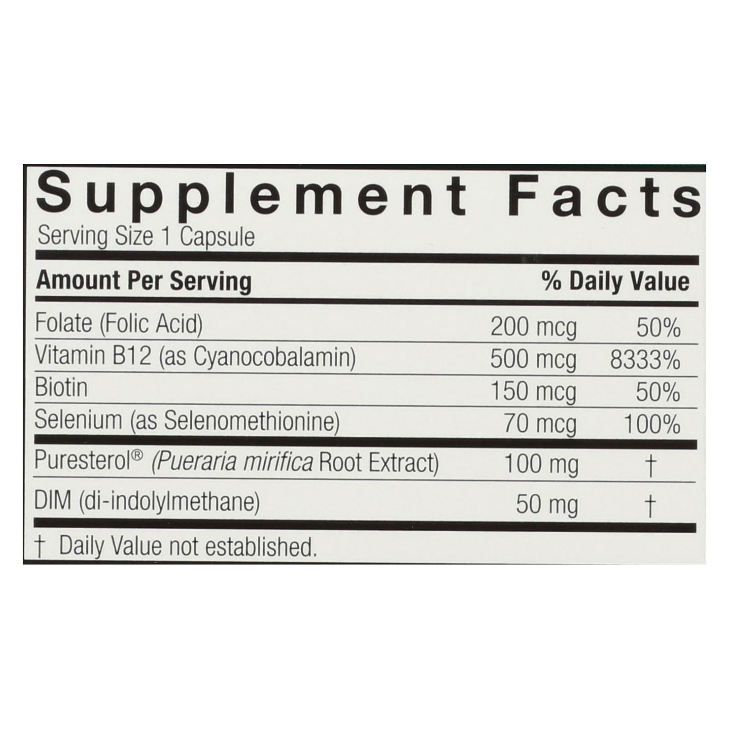 Nature's Answer Pueraria Mirifica Hormonal Support for Women - 60 Vegetarian Capsules