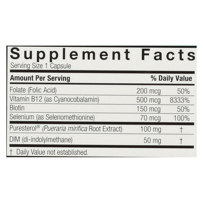 Nature's Answer Pueraria Mirifica Hormonal Support for Women - 60 Vegetarian Capsules