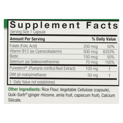 Nature's Answer Pueraria Mirifica Hormonal Support for Women - 60 Vegetarian Capsules