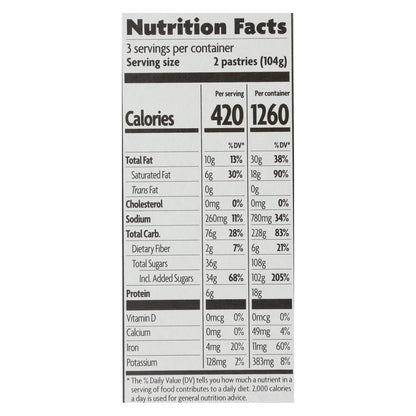 Nature's Path Organic Wildberry Acai Frosted Toaster Pastries, Case of 12, 11 Oz. Each