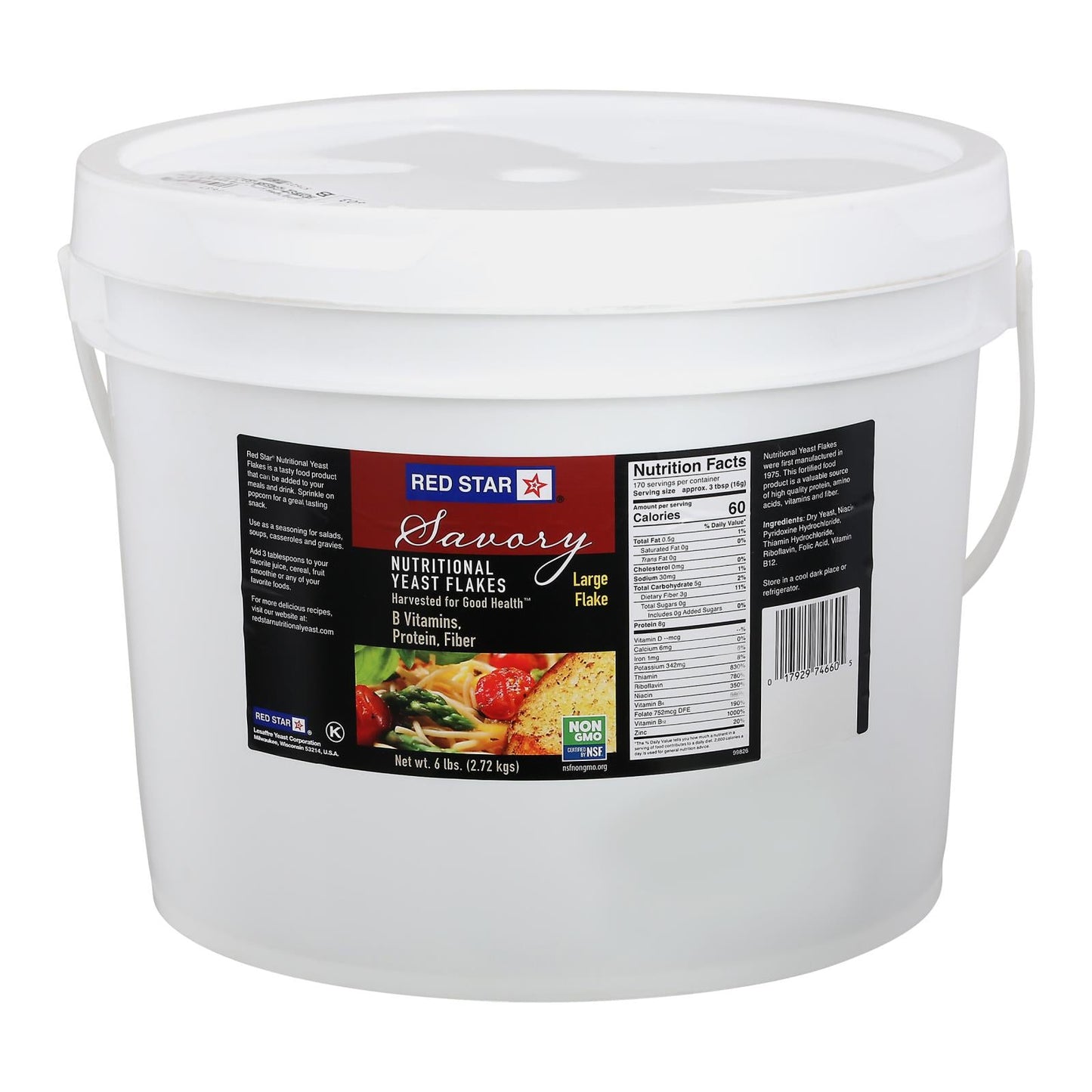 Red Star Savory Nutritional Yeast, 6 lbs.