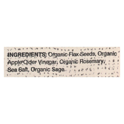 Doctor In The Kitchen Organic Rosemary Flax Seed Crackers, 6 x 5 Oz.