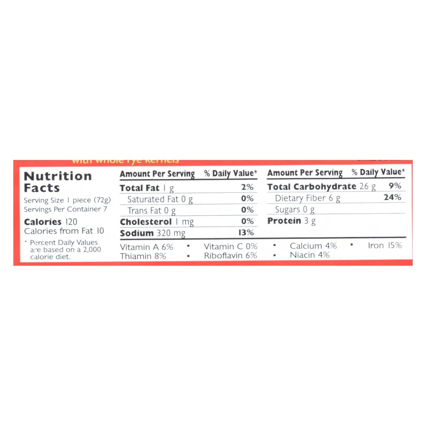 Mestemacher Organic Rye Whole Grain Bread, 17.6 Oz (Pack of 12)