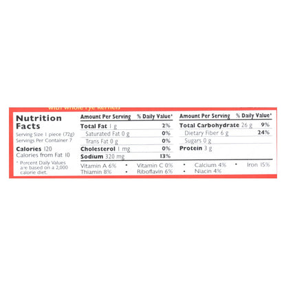 Mestemacher Organic Rye Whole Grain Bread, 17.6 Oz (Pack of 12)