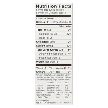 Glutino Original Gluten-Free Crackers, 4.4 oz, Pack of 6