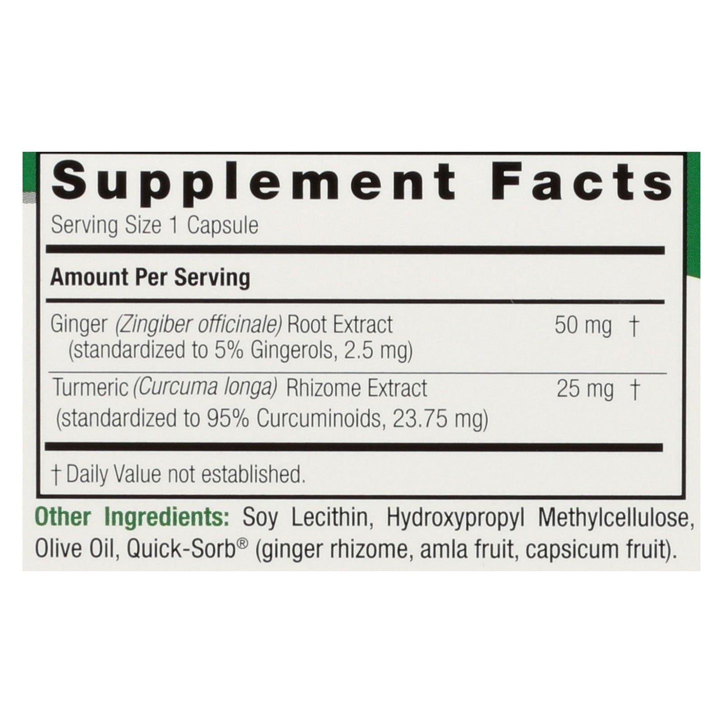 Nature's Answer Turmeric & Ginger Extract Capsules, 90 Veggie Caps