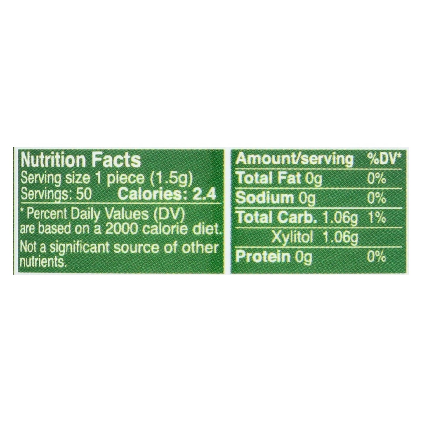 Epic Dental Xylitol Gum - Spearmint (50 Count)