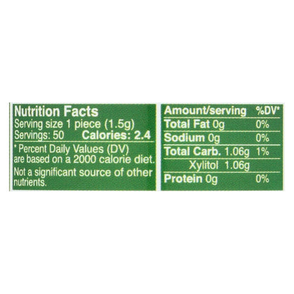 Epic Dental Xylitol Gum - Spearmint (50 Count)