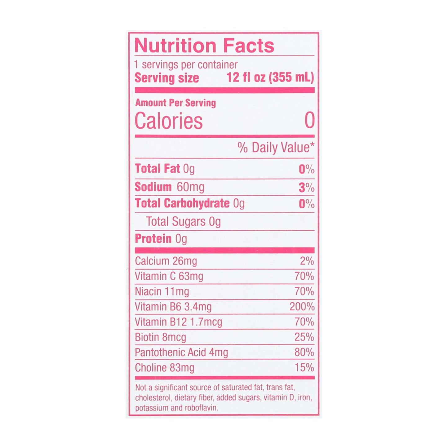 Aspire Healthy Energy Drink, Sparkling Raspberry Acai, Case of 24x12 oz