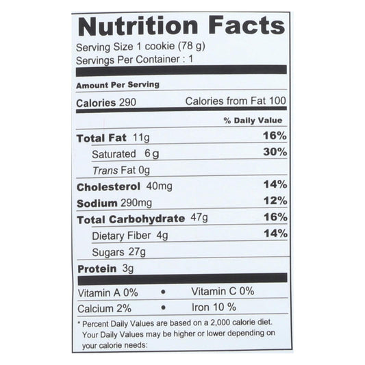 Wow Baking Oatmeal Cookies - Case of 12 - 2.75 oz. each