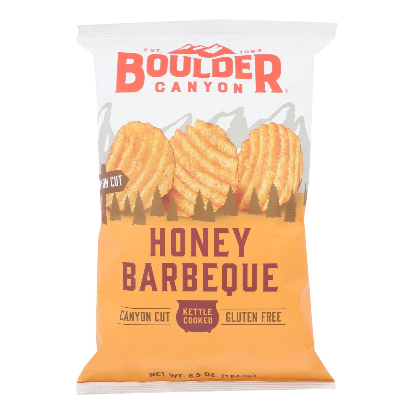 Boulder Canyon Natural Foods 6.5 oz Honey BBQ Chips (Pack of 12)