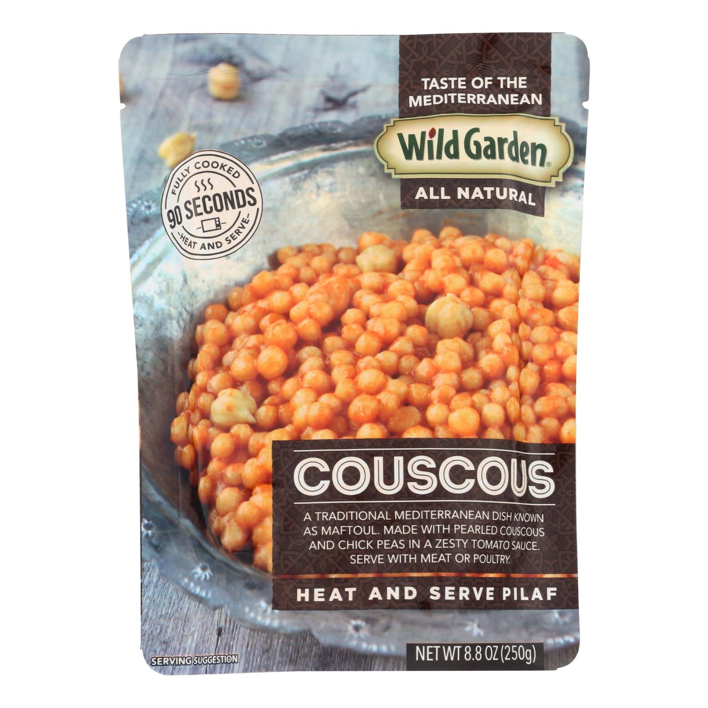 Wild Garden Couscous Heat & Eat - Case of 6 - 8.8 Oz Packs