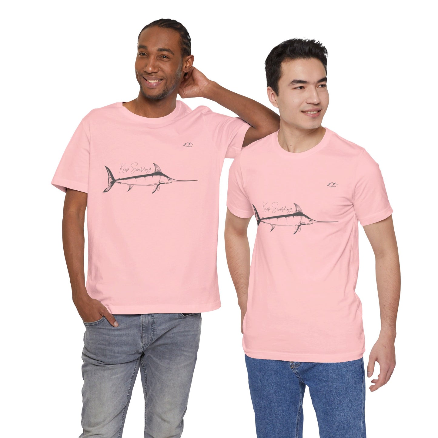 TS-028ML-24 Swordfish T-Shirt  Ocean Lover Swordfish Art Fishing Gift