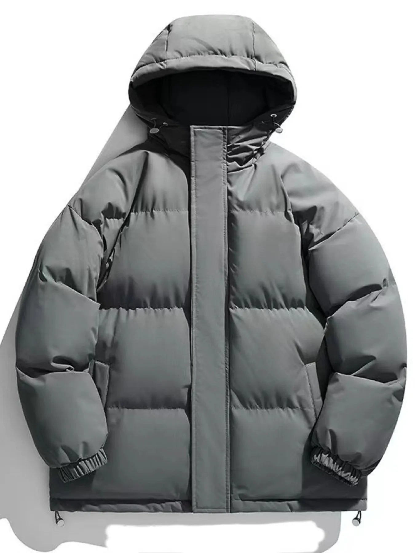 Men's Plus Size Zip Up Hooded Winter Coat