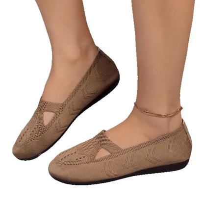 Cutout Mesh Slip Ons