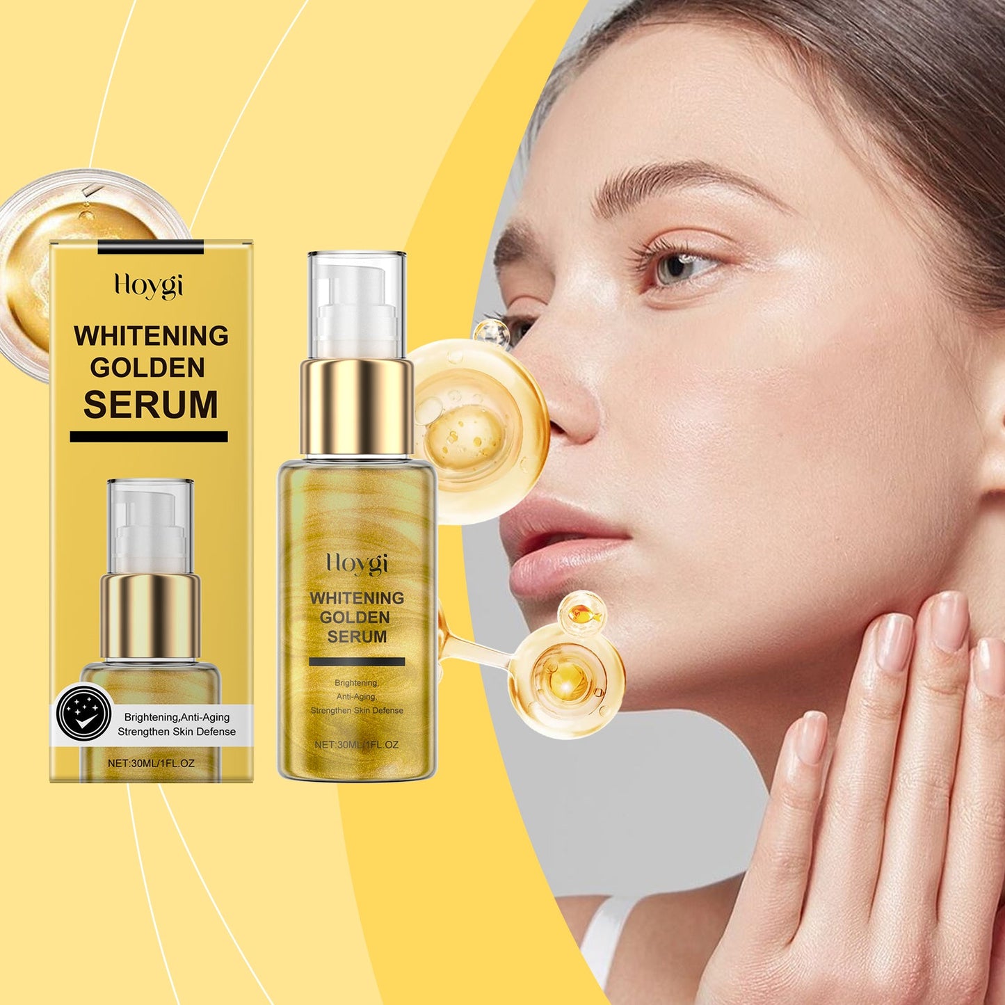 Hoygi Gold Skin Care Essence, Gently Hydrates And Nourishes Skin