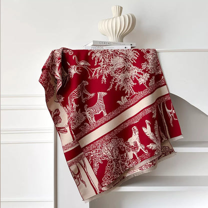 Raw Hem Winter Scarf