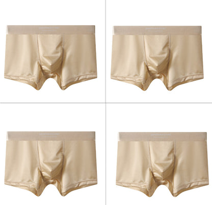 Men's Satin Light Luxury Ice Silk Underwear Summer