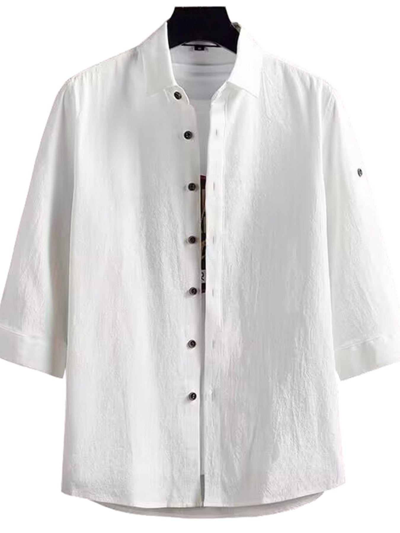 Men's Plus Size Casual Button-Down Shirt