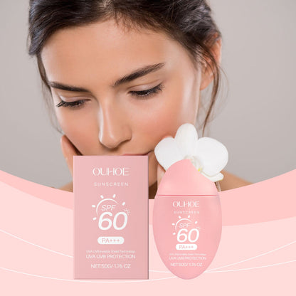 OUHOE Protective Moisturizing Brightening Cream, Outdoor Facial Protective Instant Film Moisturizing Brightening Cream
