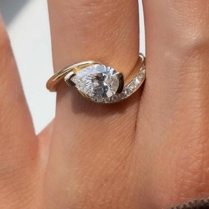 1.5 Carat Moissanite 925 Sterling Silver Ring