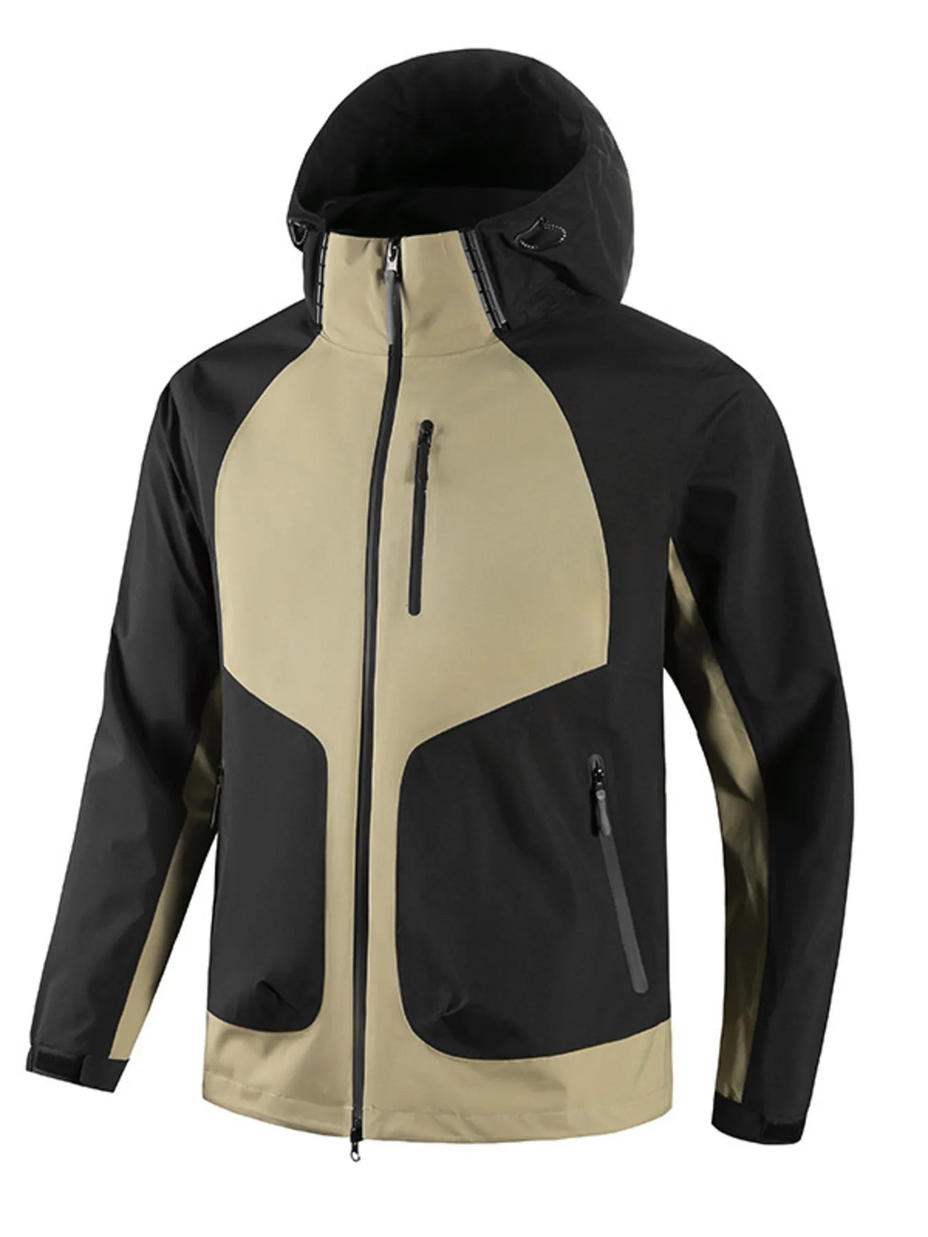 Men's Full Size Waterproof Hooded Outdoor Jacket Plus Size