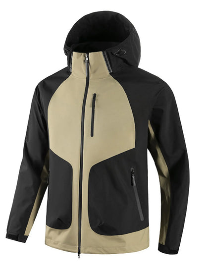 Men's Full Size Waterproof Hooded Outdoor Jacket Plus Size