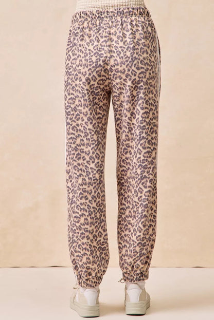 BiBi Side Lines Leopard Track Pants