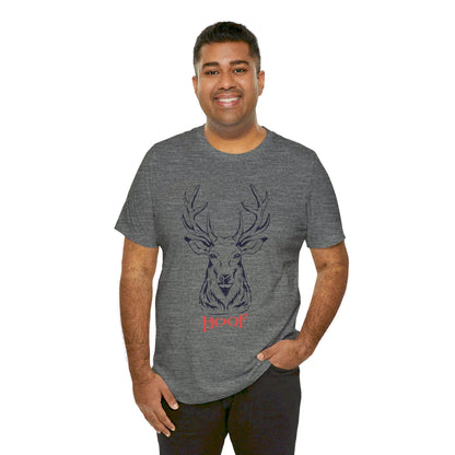 TS-032ML-24 Mule Deer T-Shirt Wildlife Art Mule Deer Design
