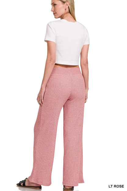 Zenana Sweater Boxy Top & Long Pants Set
